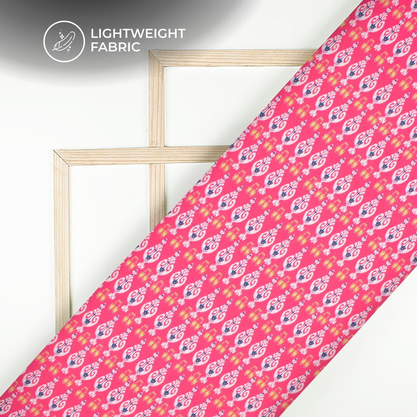 Fashion Week Ikkat Inspired Poly Linen Slub Fabric