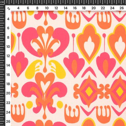 New Season Designer Collection Digital Print Poly Linen Slub Fabric