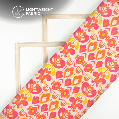 New Season Designer Collection Digital Print Poly Linen Slub Fabric