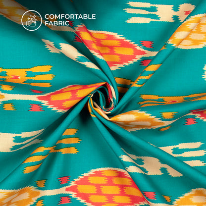 Ready for Your Next Best Seller - Digital Print Poly Linen Slub Fabric