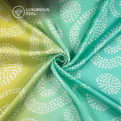 Dream Palette Collection - Digital Print Georgette Satin Fabric | Luxury Flow Fabric