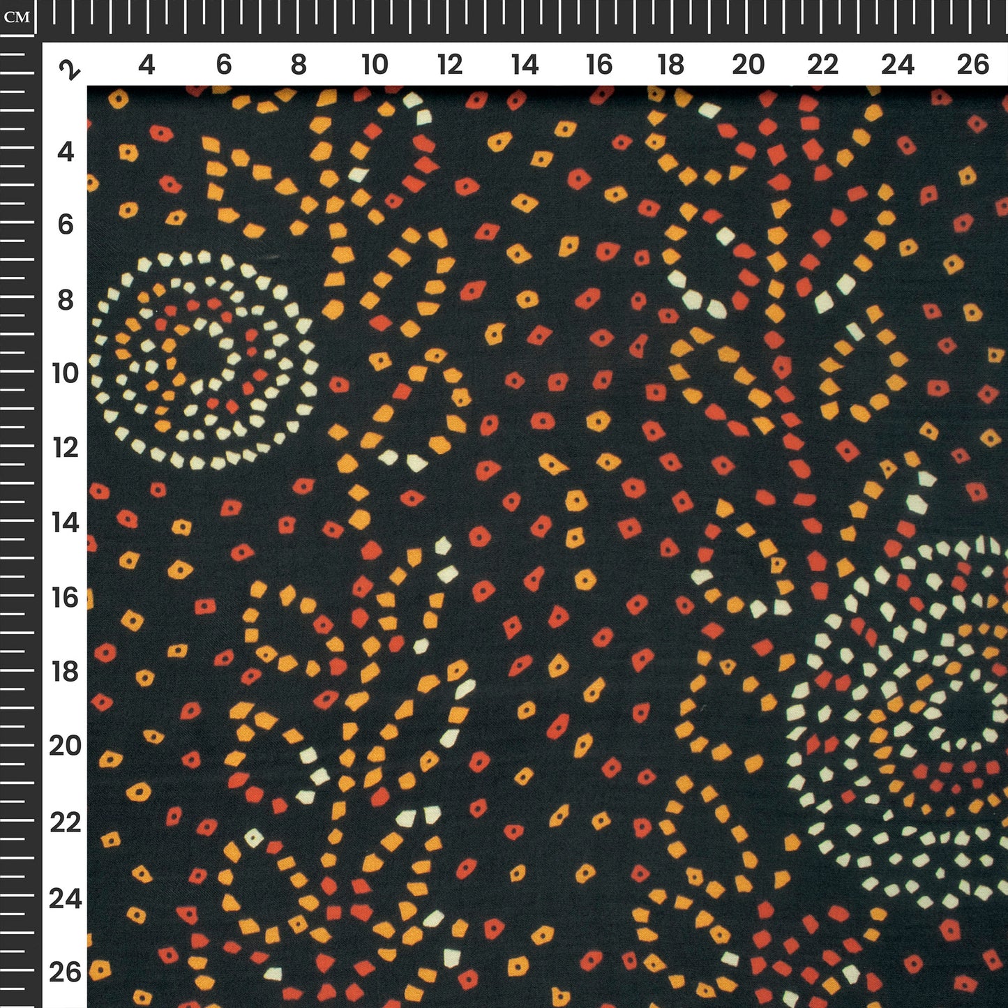 Midnight Heritage Collection – Digital Print Georgette Satin Fabric | Luxury Occasion Wear Fabric