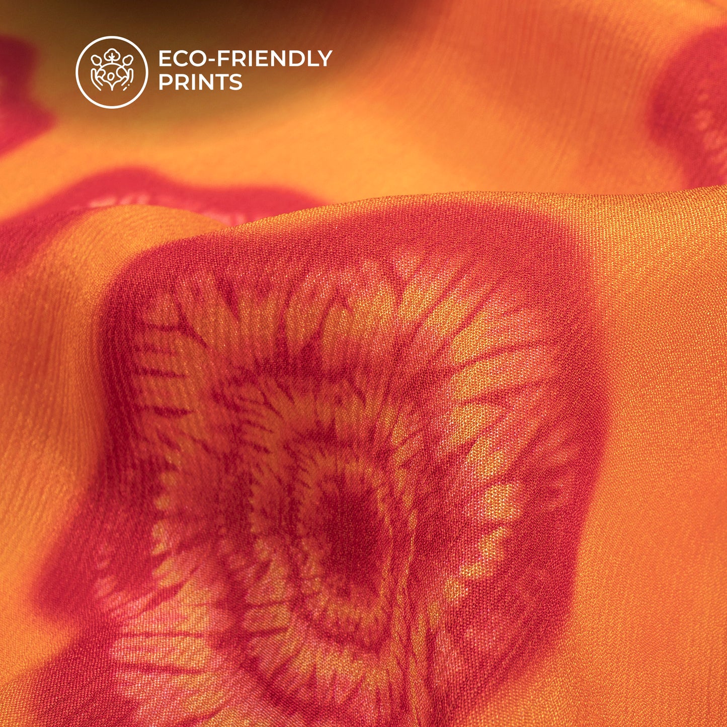 Hot Pick Shibori Digital Print Viscose Chinnon Chiffon Fabric
