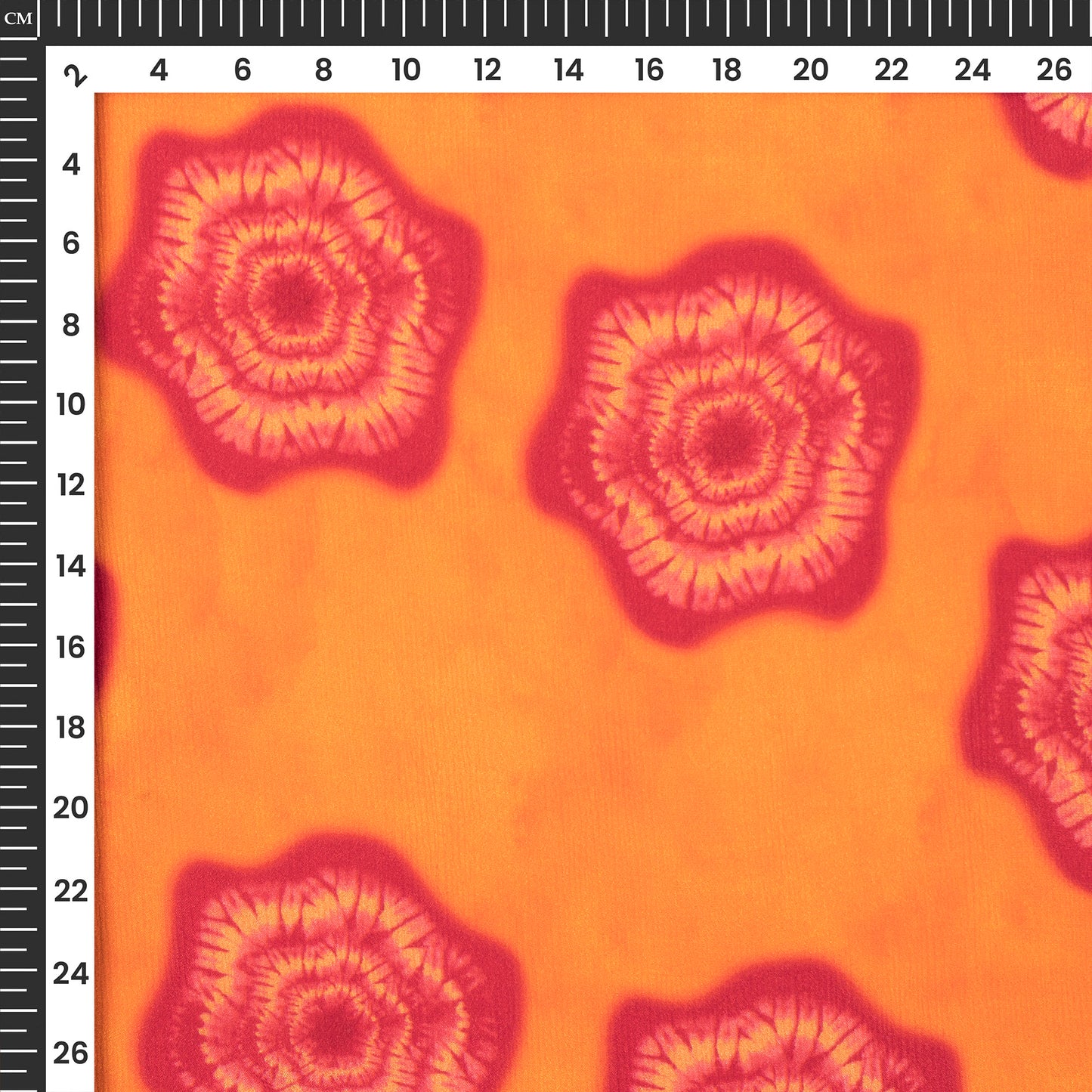 Hot Pick Shibori Digital Print Viscose Chinnon Chiffon Fabric