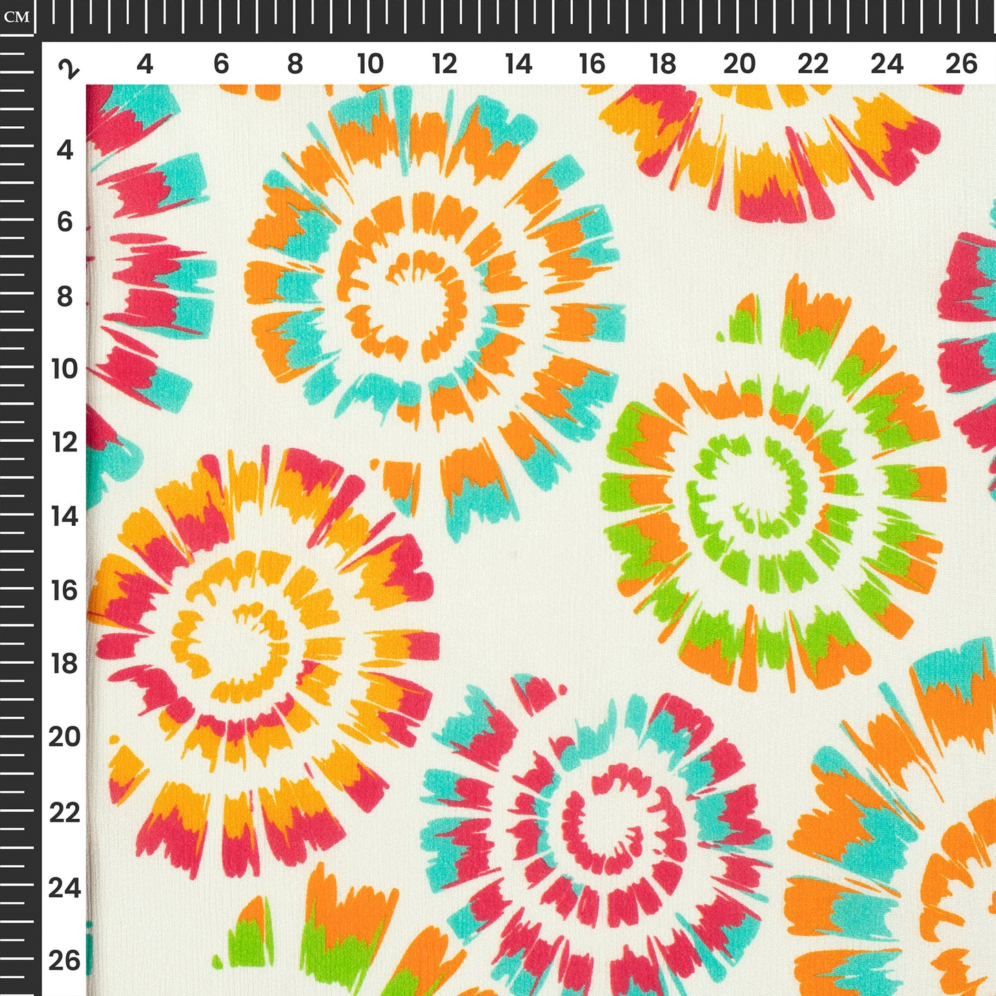 Festival Ready Mandala Digital Print Viscose Chinnon Chiffon Fabric