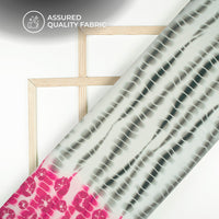 Contemporary Ombre Shibori Digital Print Viscose Chinnon Chiffon Fabric