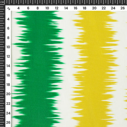 Bold Stripe Premium Digital Print Viscose Chinnon Chiffon Fabric