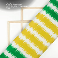 Bold Stripe Premium Digital Print Viscose Chinnon Chiffon Fabric