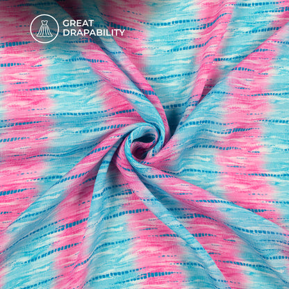 Youth Trend Collection Digital Print Viscose Chinnon Chiffon Fabric