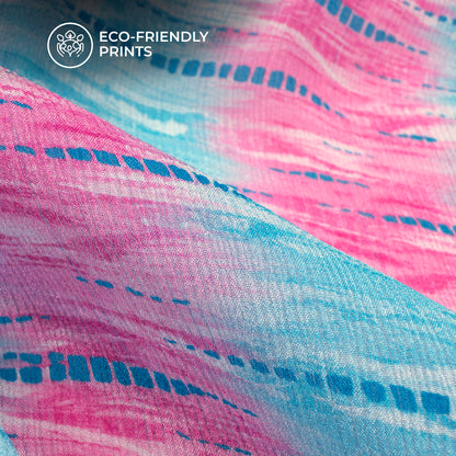 Youth Trend Collection Digital Print Viscose Chinnon Chiffon Fabric