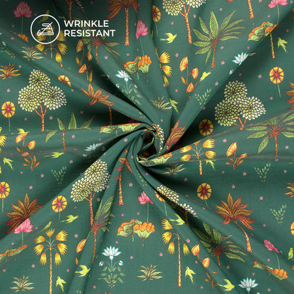 Krishna Raas Inspired Digital Print Viscose Chanderi Fabric