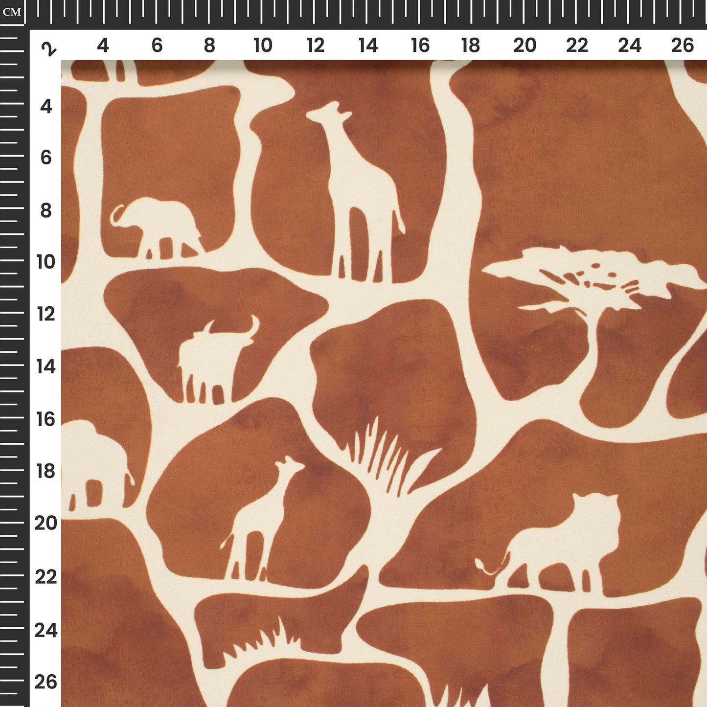 Wild Luxe Giraffe Digital Print Imported Satin Fabric