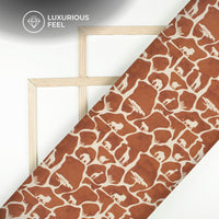 Wild Luxe Giraffe Digital Print Imported Satin Fabric