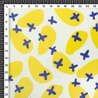 Butterfly Bloom Mini Digital Print Imported Satin Fabric