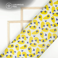 Butterfly Bloom Mini Digital Print Imported Satin Fabric