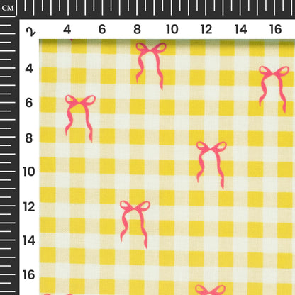 Bright And Playful Fashion Digital Print Poly Linen Slub Fabric