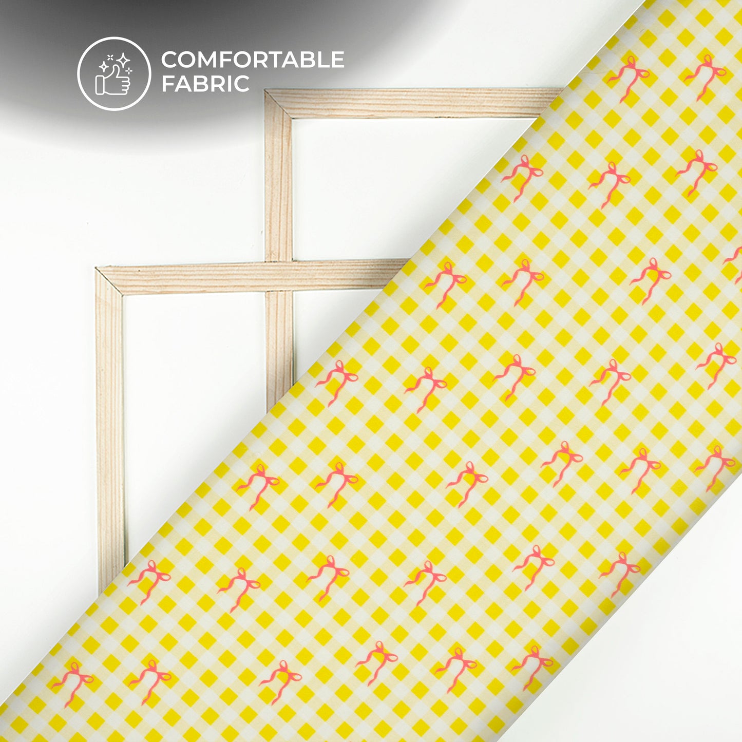 Bright And Playful Fashion Digital Print Poly Linen Slub Fabric