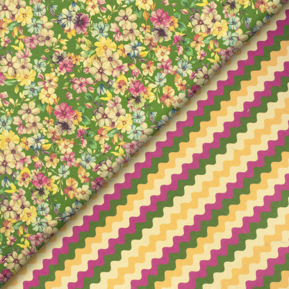 Rouge Pink Leheriya Digital Print Elegant Blend Pashmina Fabric