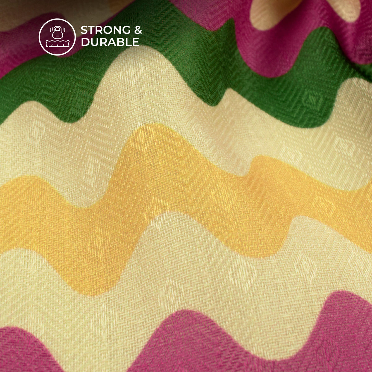 Rouge Pink Leheriya Digital Print Elegant Blend Pashmina Fabric