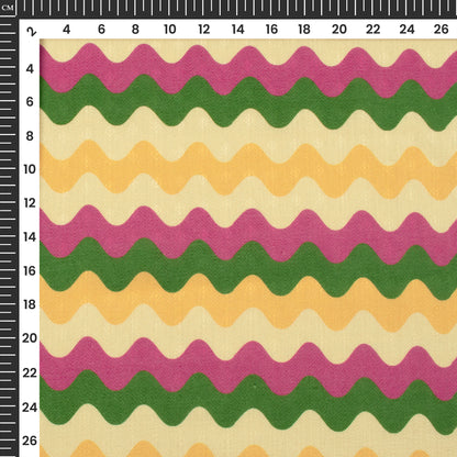 Rouge Pink Leheriya Digital Print Elegant Blend Pashmina Fabric
