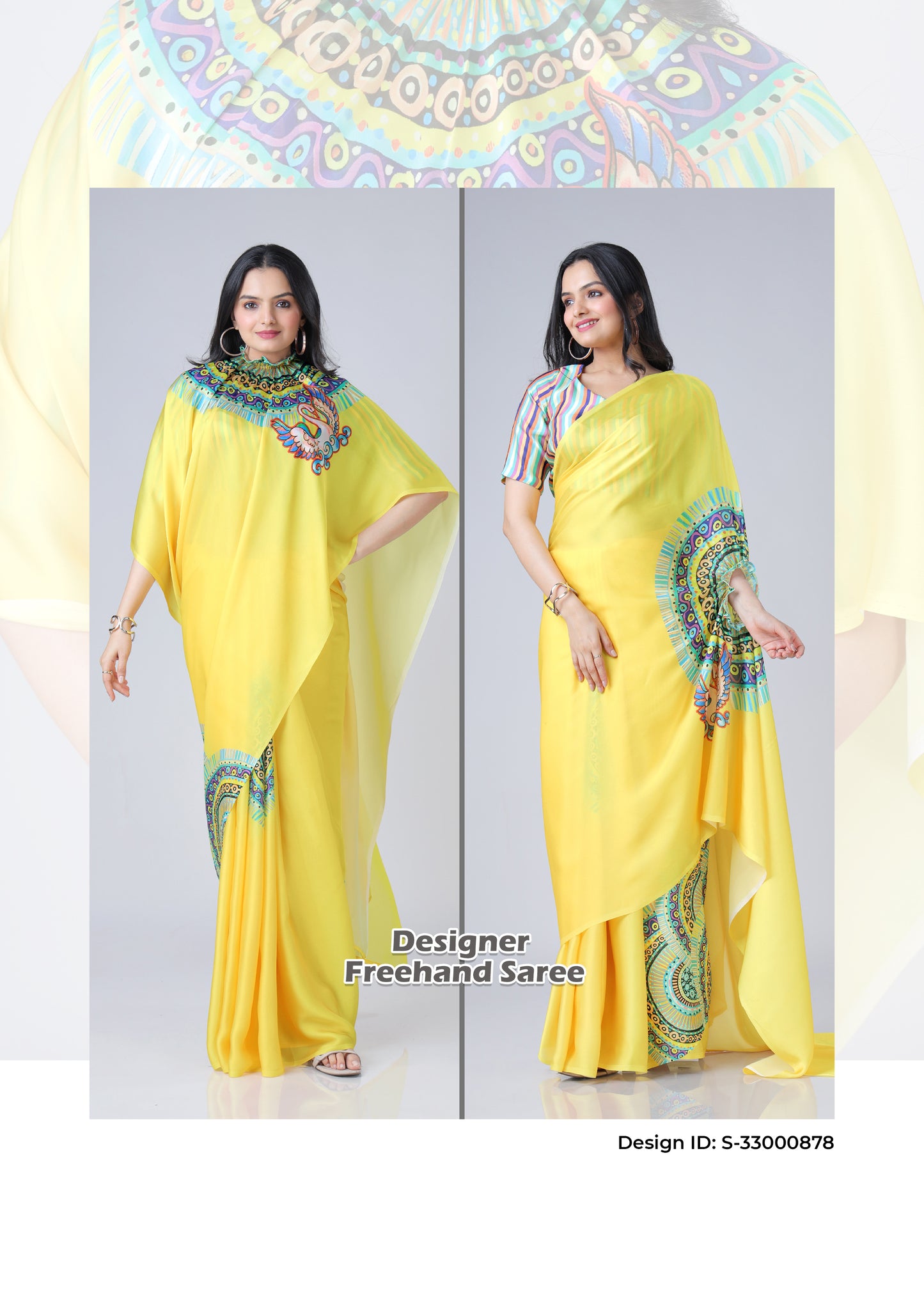 Viral Freehand Saree Catalogue Set Of 5 Saree