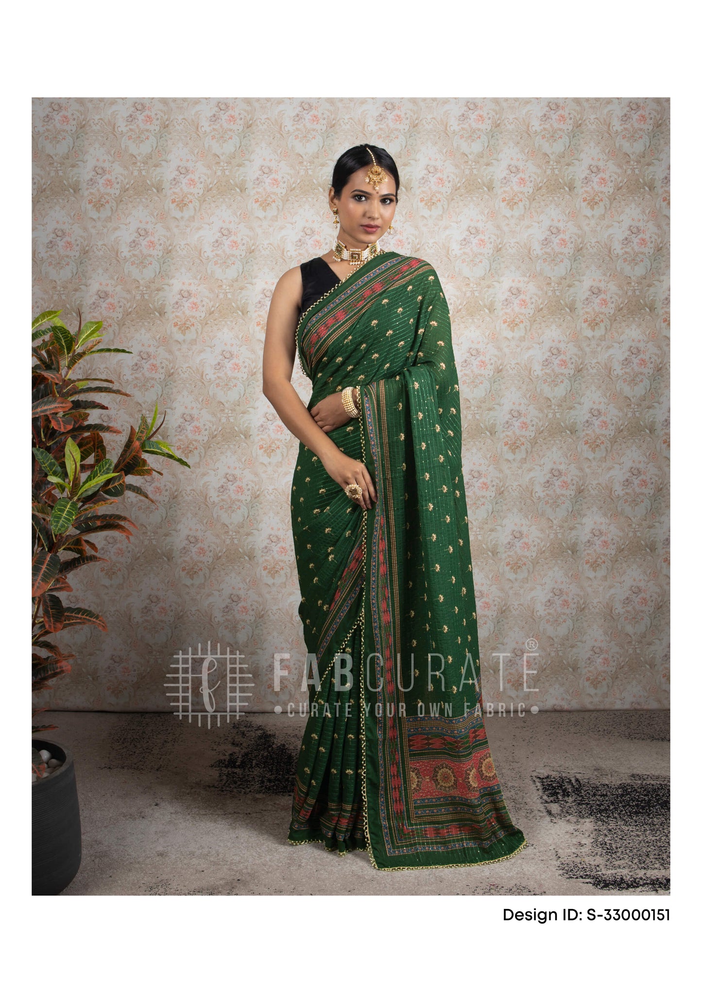 Sequins Luxe Georgette Saree Catalogue For Wholesale - Set of 5 Sarees