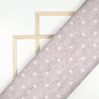 Light Grey Geometric Pattern Digital Print Velvet Fabric (Width 58 inches)