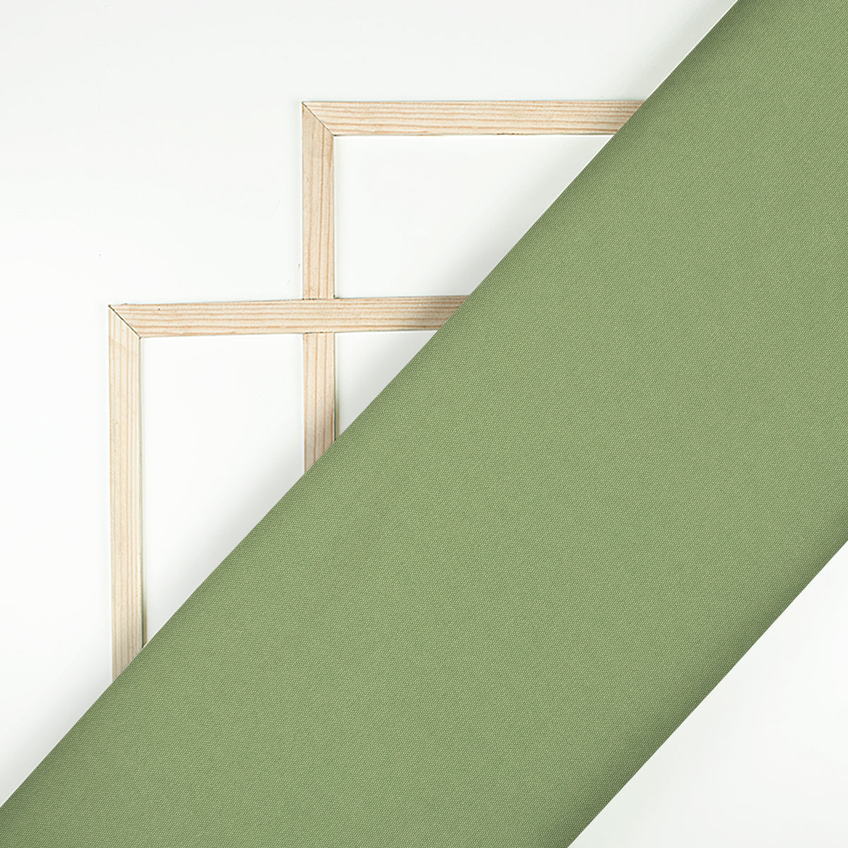 Sage Green Plain Butter Crepe Fabric