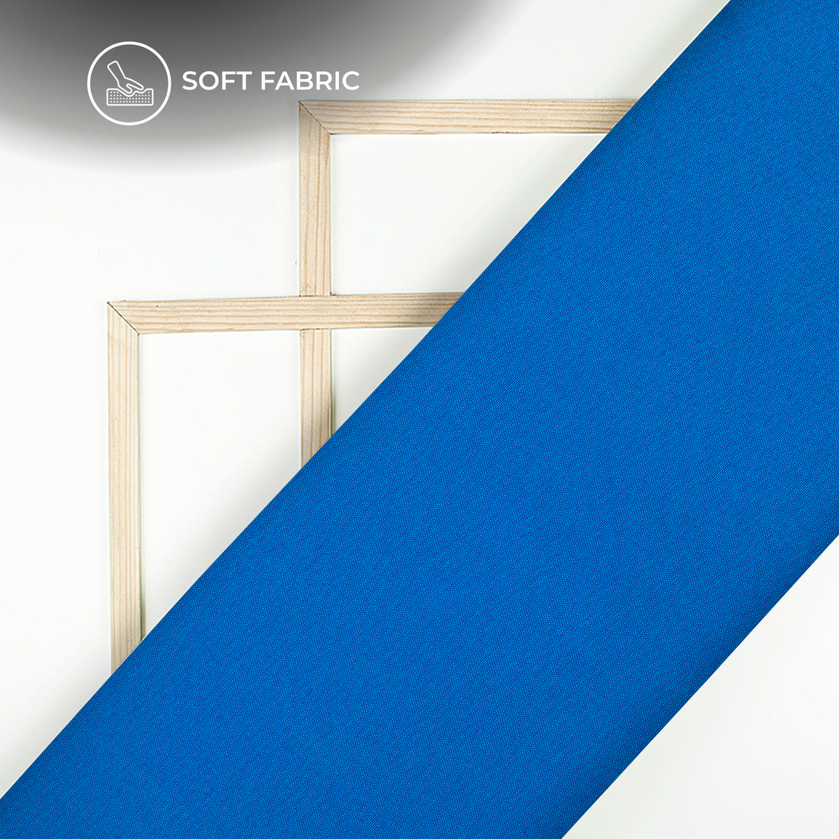 Cobalt Blue Plain Lining Butter Crepe Fabric
