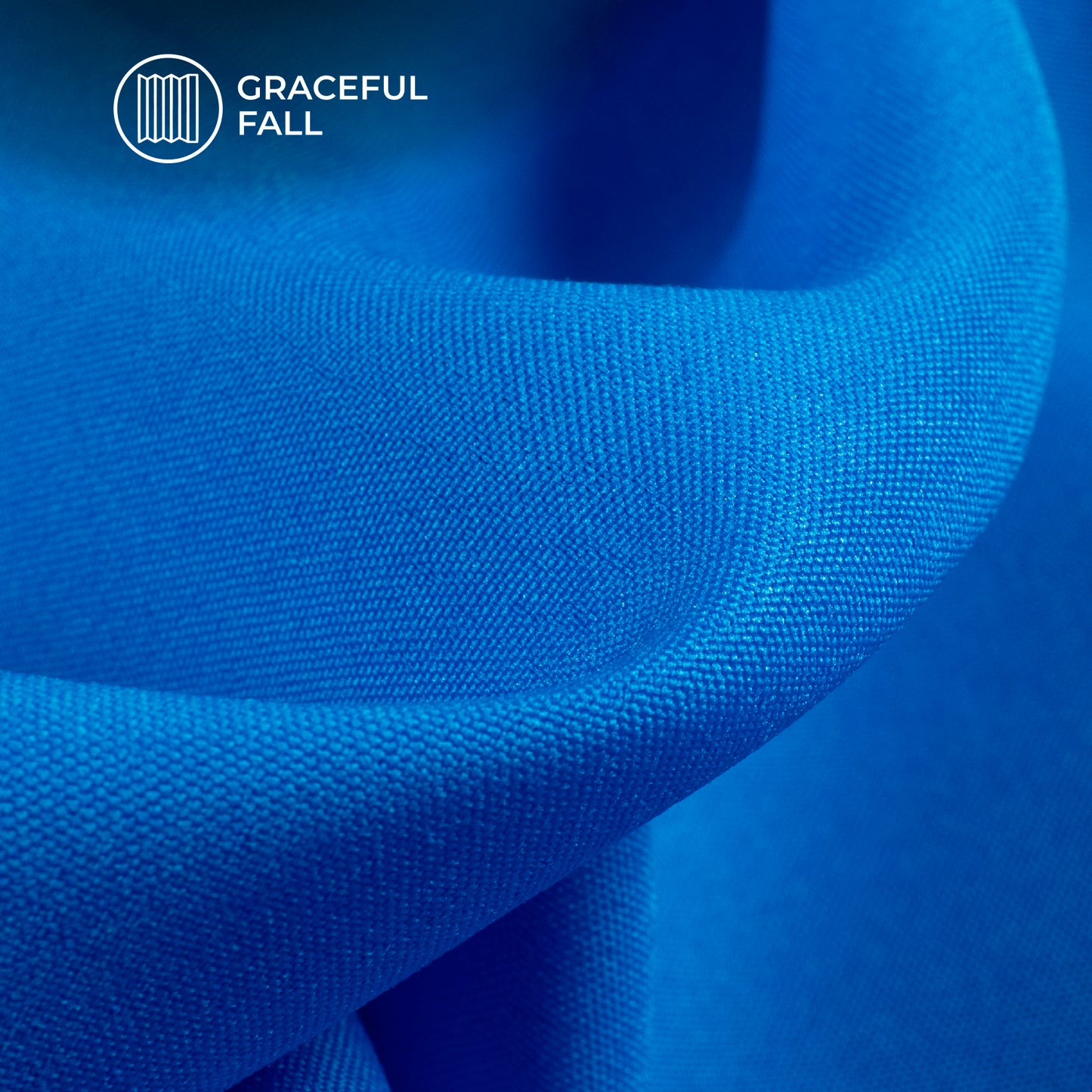 Cobalt Blue Plain Lining Butter Crepe Fabric