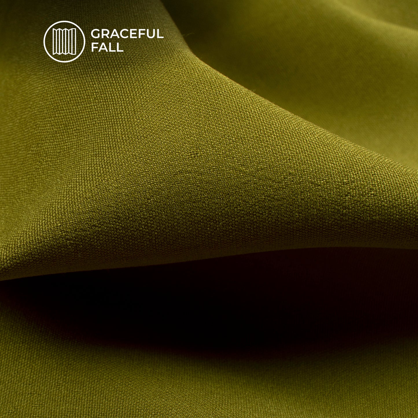 Olive Green Plain Lining Butter Crepe Fabric