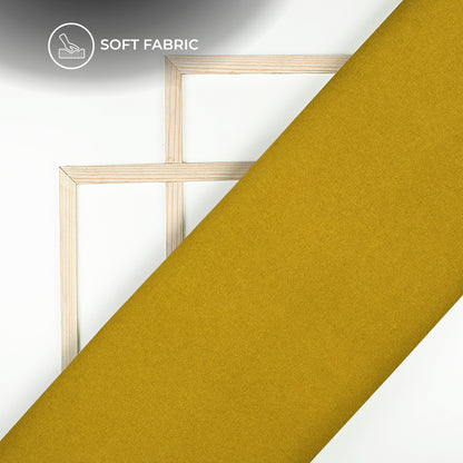 Corn Yellow Plain Lining Butter Crepe Fabric