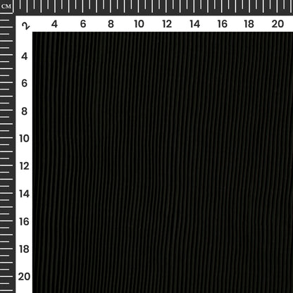 Classic Black Plain Pleated Imported Satin Fabric