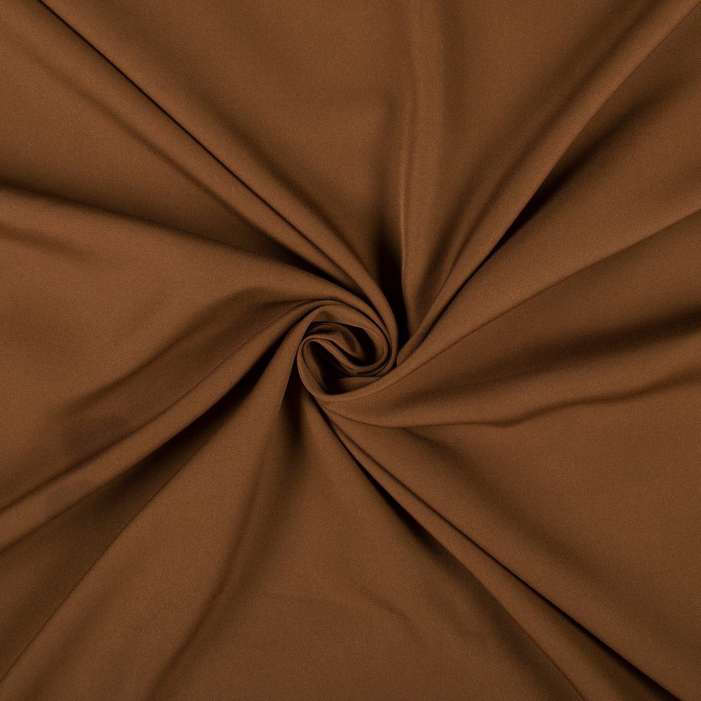 Caramel Brown Plain Butter Crepe Fabric