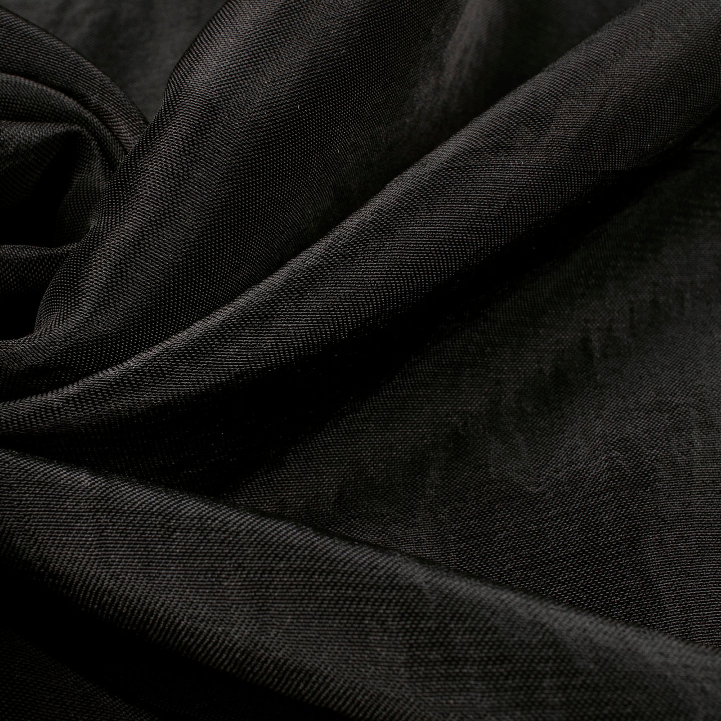 Black Plain Pure Uppada Silk Fabric