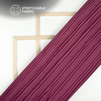 Jam Purple Plain Pleated Imported Satin Fabric