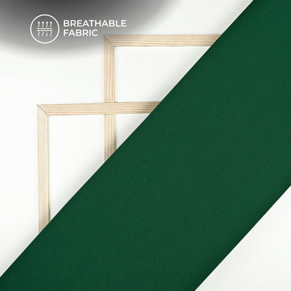 Dark Green Plain Georgette Fabric