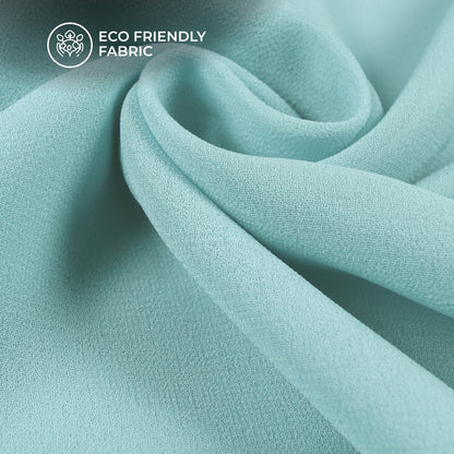 Baby Bule Plain Georgette Fabric