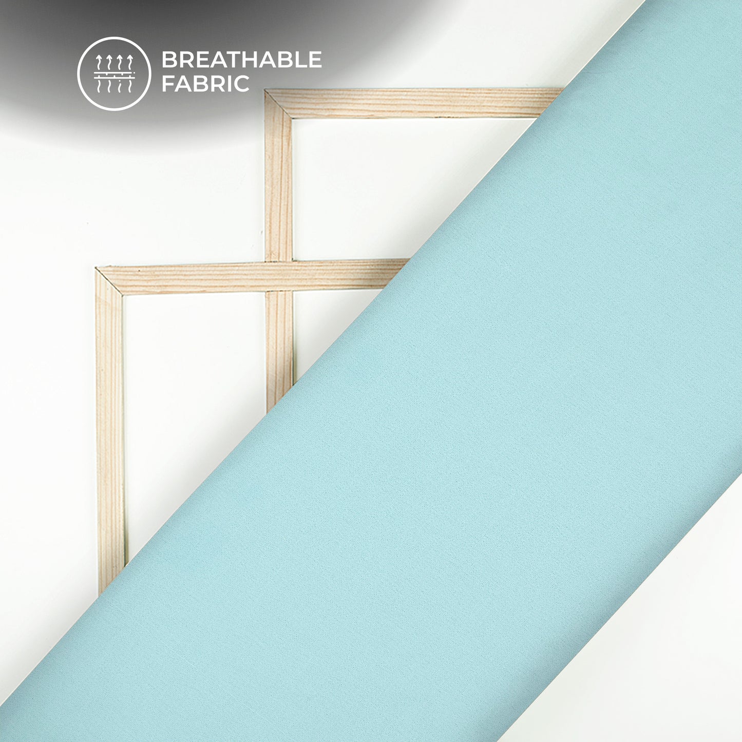 Baby Bule Plain Georgette Fabric
