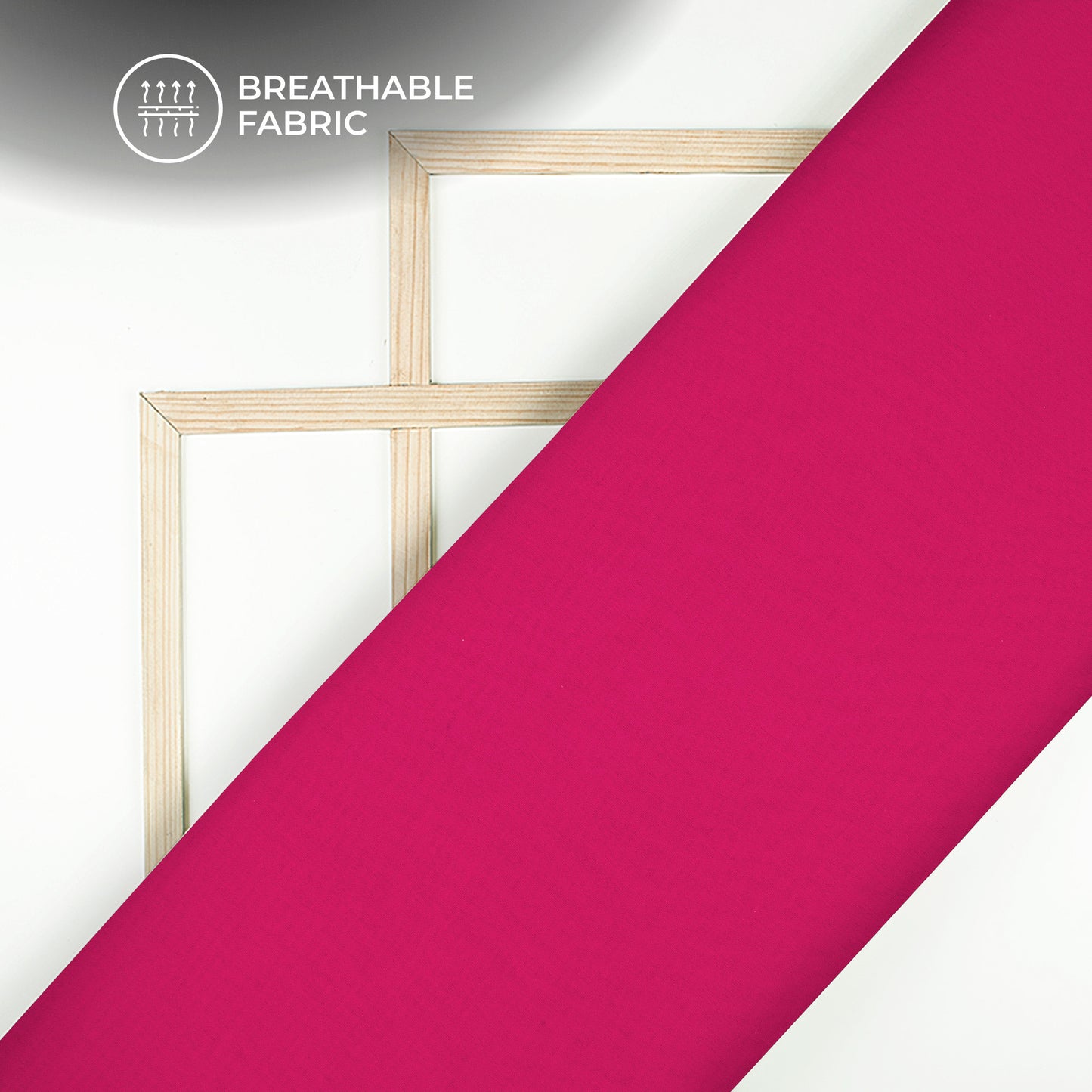 Deep Pink Plain Georgette Fabric