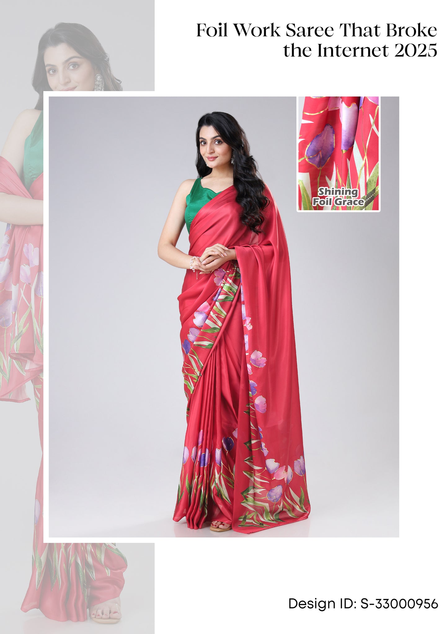 Exclusive Foil Work Sarees Wholesale Catalogue (Set Of 5 Sarees)