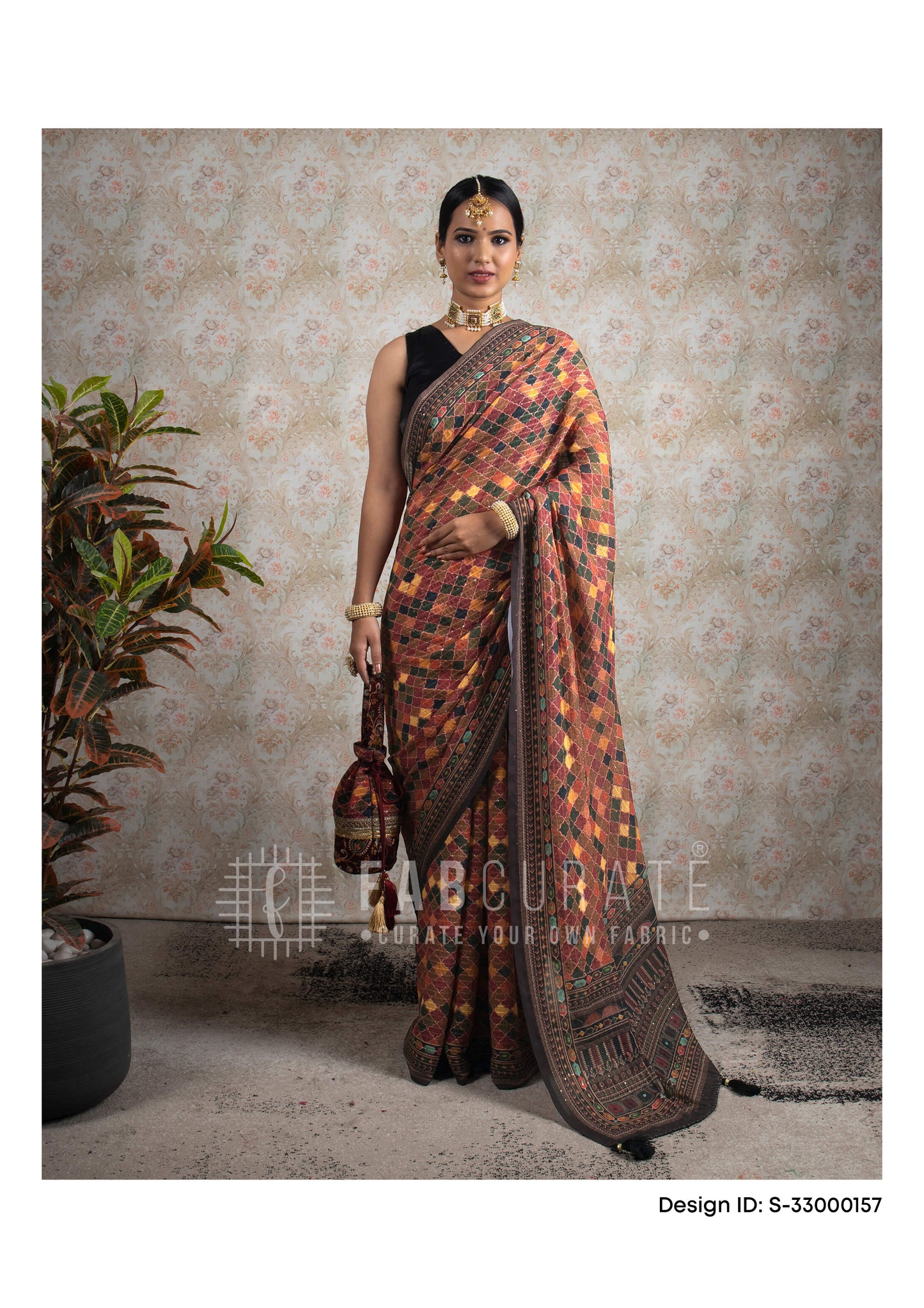 Sequins Luxe Georgette Saree Catalogue For Wholesale - Set of 5 Sarees