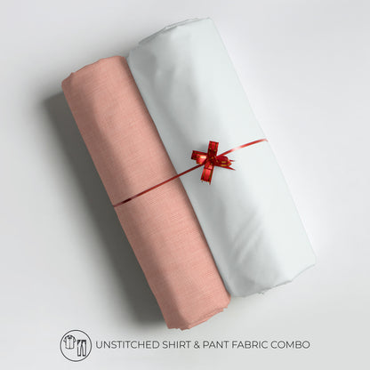 Men's Unstitched Shirt And Pant Fabric Combo In Gift Carrying Case