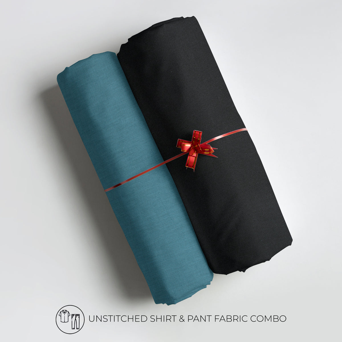 Men's Unstitched Shirt and Pant Fabric Combo in Gifting Case