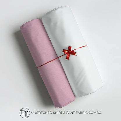 Men's Unstitched Shirt and Pant Fabric Combo in Gifting Case