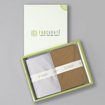 Men's Unstitched Shirt And Pant Fabric Combo In Gift Carrying Case