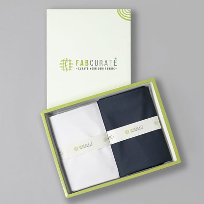 Men's Unstitched Shirt And Pant Fabric Combo In Gift Carrying Case