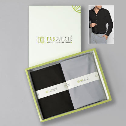 Men's Unstitched Shirt and Pant Fabric Combo in Gifting Case