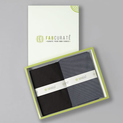 Men's Unstitched Shirt And Pant Fabric Combo In Gift Carrying Case