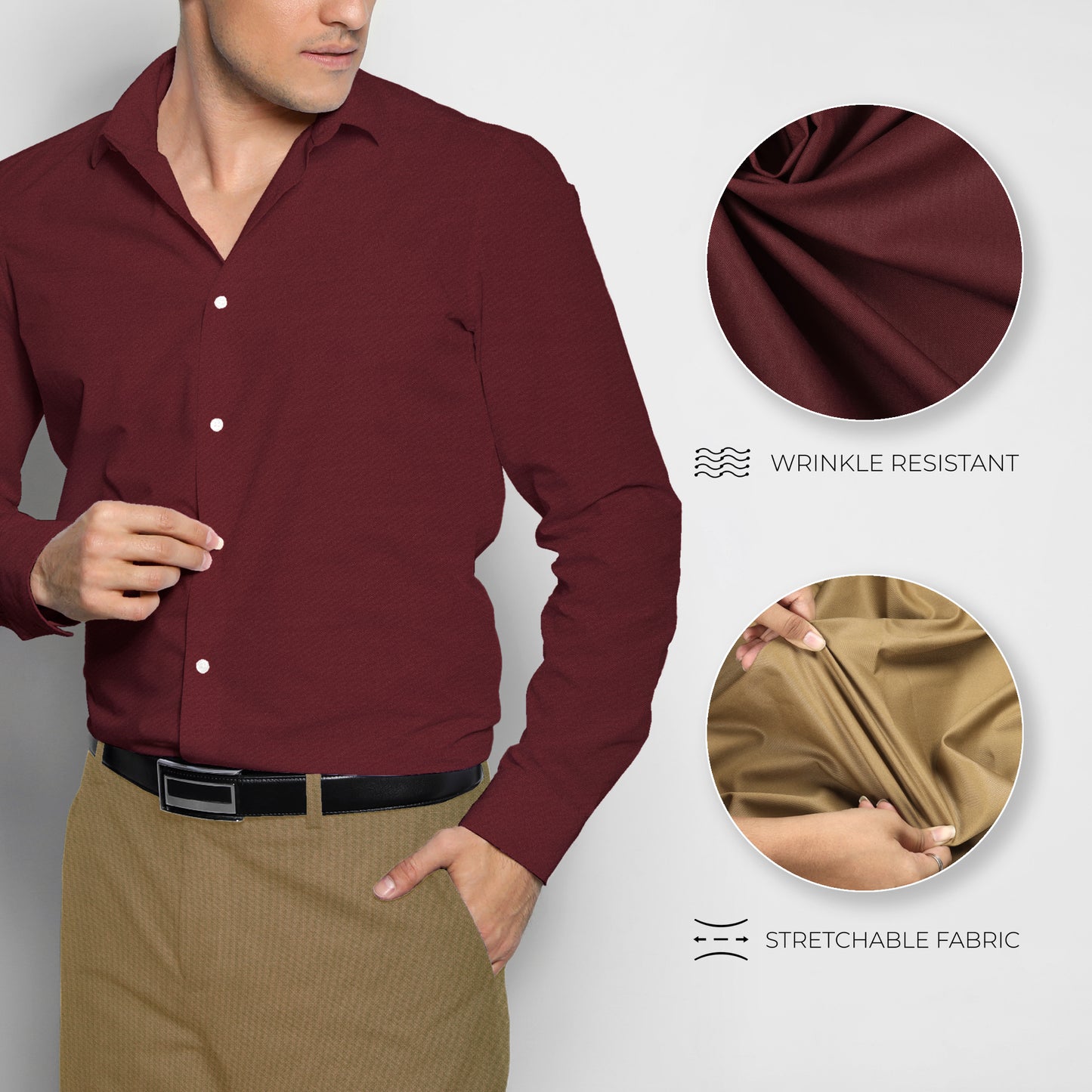 Men's Unstitched Shirt and Pant Fabric Combo in Gifting Case